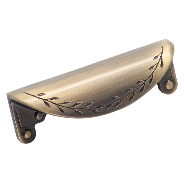 Nature's Splendor Elegant Brass 3-inch (76mm) Center Cup Pull - Bed Bath &  Beyond - 14465508