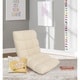 Thumbnail 1, Chic Home Armless Quilted Recliner Chair, Cream.
