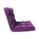 preview thumbnail 4 of 6, Chic Home Armless Quilted Recliner Chair, Purple