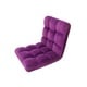 preview thumbnail 3 of 6, Chic Home Armless Quilted Recliner Chair, Purple