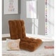 preview thumbnail 1 of 9, Chic Home Armless Quilted Recliner Chair, Brown