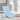 Chic Home Armless Quilted Recliner Chair, Light Blue