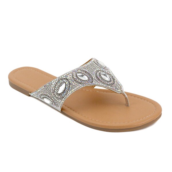 rhinestone slip on flip flops