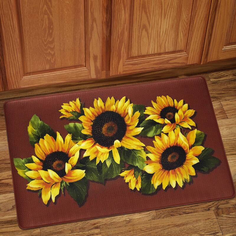 Sunflower Print Anti-Fatigue Floor Mat (18"x30")
