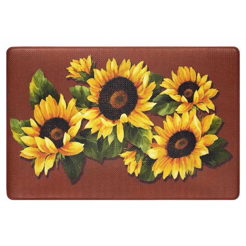 Sunflower Print Anti-Fatigue Floor Mat (18"x30")