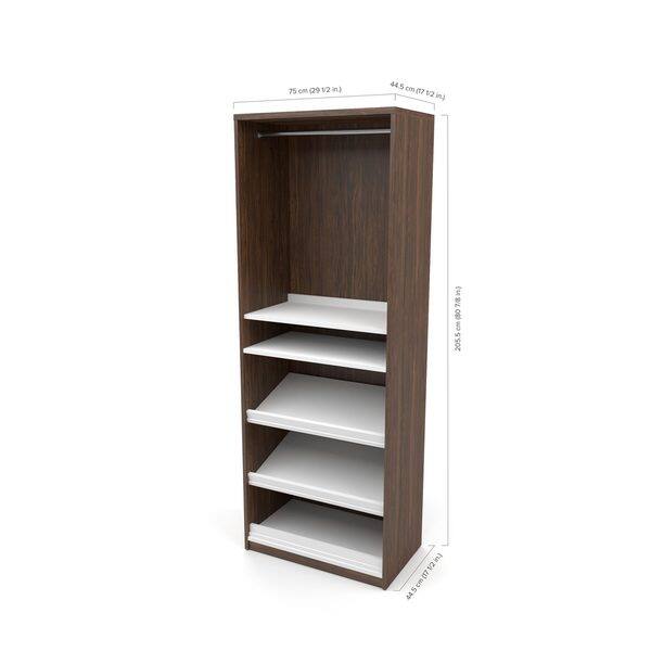 Shop Cielo By Bestar 29 5 Inch Shoe Closet Storage Unit With