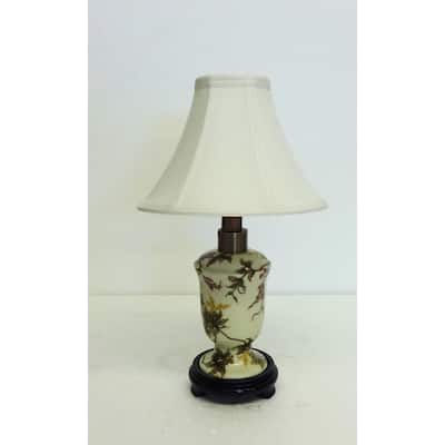 Autumn Floral Ivy Small Porcelain Lamp