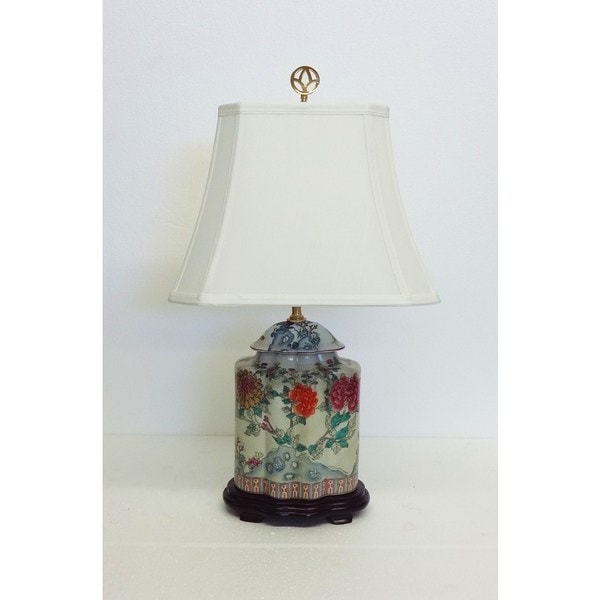 Le Fleurs Scallop Jar Porcelain Table Lamp