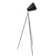 preview thumbnail 6 of 5, Grammy Industrial Modern Tripod Floor Lamp in Black and Gold