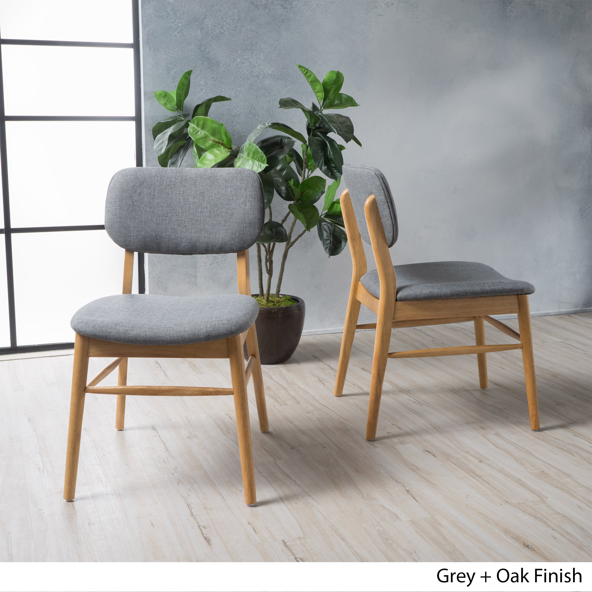 Colette Mid-Century Dining Chair (Set of 2) by Christopher Knight Home (As Is Item)