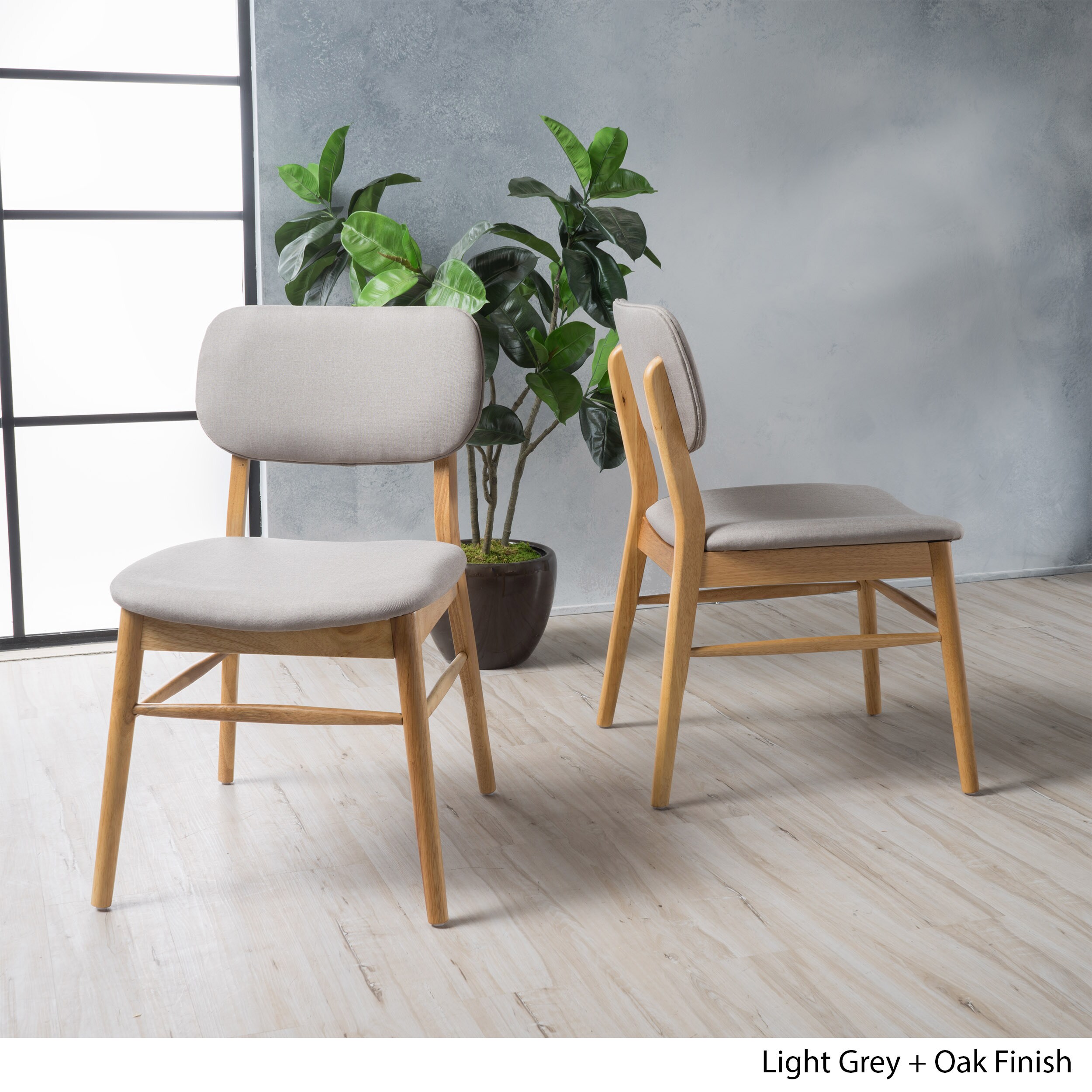 Colette Mid-Century Dining Chair (Set of 2) by Christopher Knight Home (As Is Item)