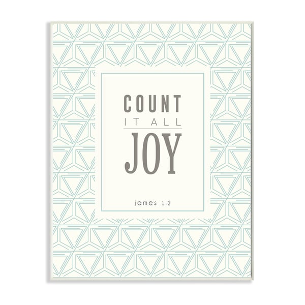 EtchLife 'Count It All Joy' Wall Plaque Art