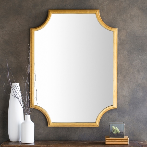Valnwy Gilded Finish Wall Mirror (29.75 x 40) - Gold - 29.8" x 40"