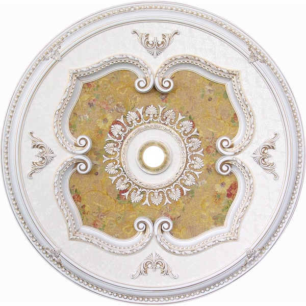 Shop Art11 F1 080 Floral Victorian 43 Inch Round Ceiling Medallion