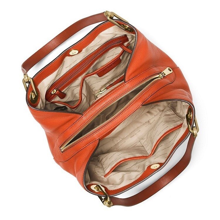 michael kors orange shoulder bag