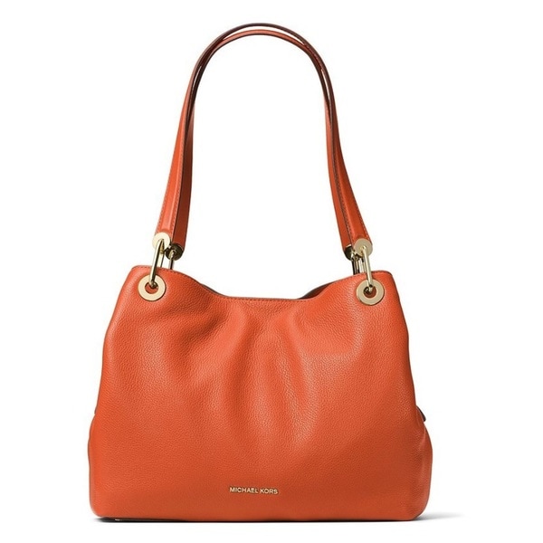 Shop Michael Kors Raven Large Orange Shoulder Tote Bag - Free Shipping Today - Overstock - 14488531