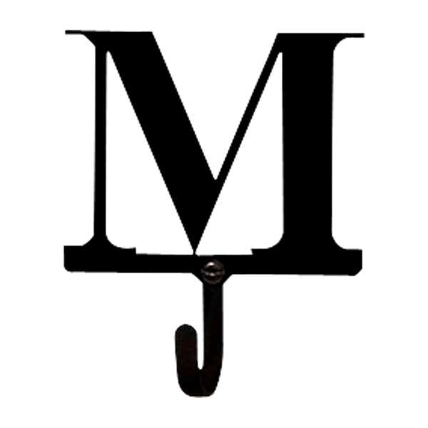 Shop Wrought-Iron Small 'Letter M' Wall Hook - Free Shipping Today ...