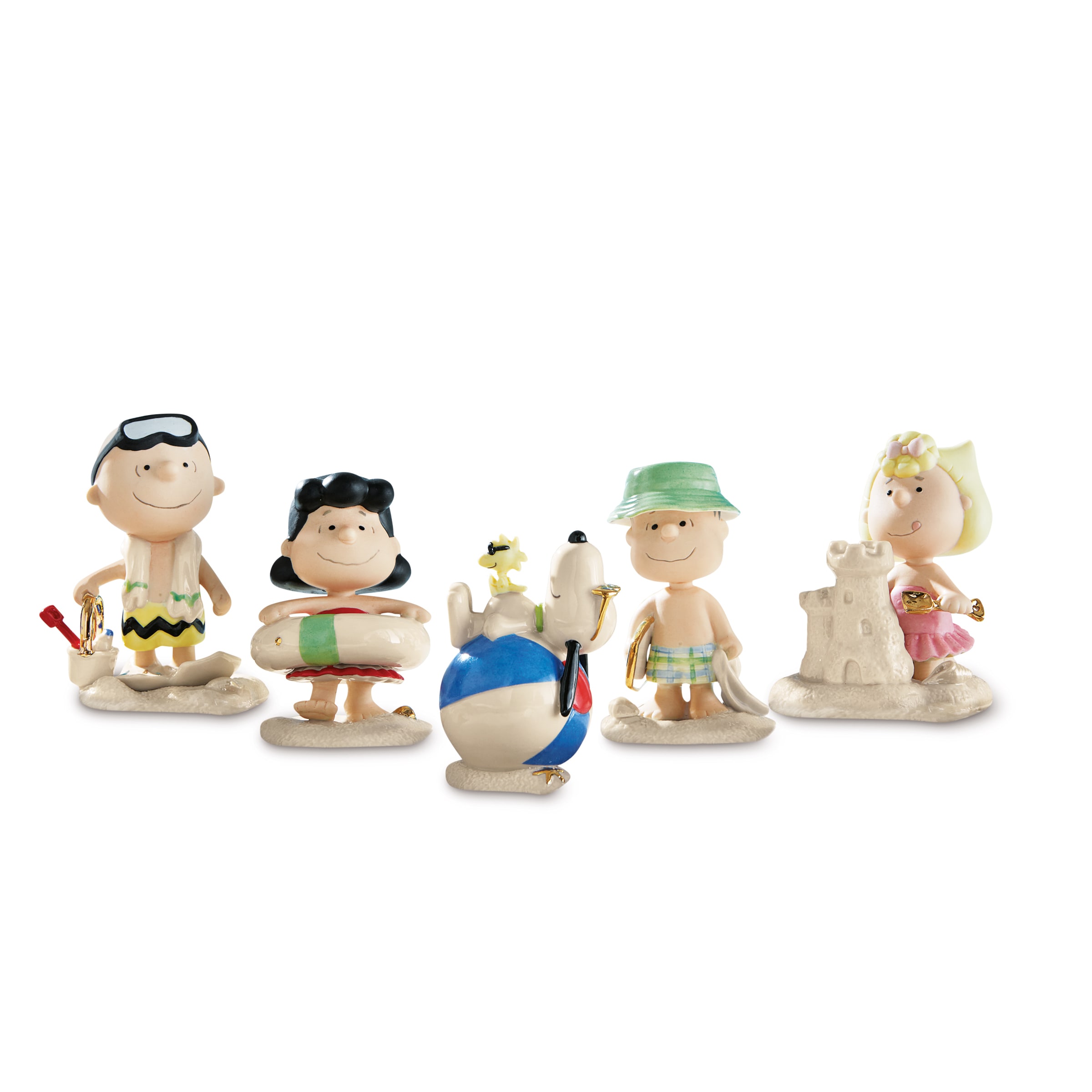 Lenox Peanuts Beach Party Figurines (Set of 5) - Bed Bath & Beyond