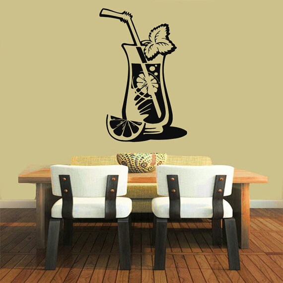 Lemonad Glass Cocktail Mohito Cafe Bar Kitchen Home Vinyl Sticker Art Murals Kids Room Sticker Decal Size 44x70 Color Black Overstock Lemonad Glass Cocktail Mohito Cafe Bar Kitchen Home Vinyl Sticker Art Murals Kids Room Sticker Decal Size 44x70 Color Black Overstock