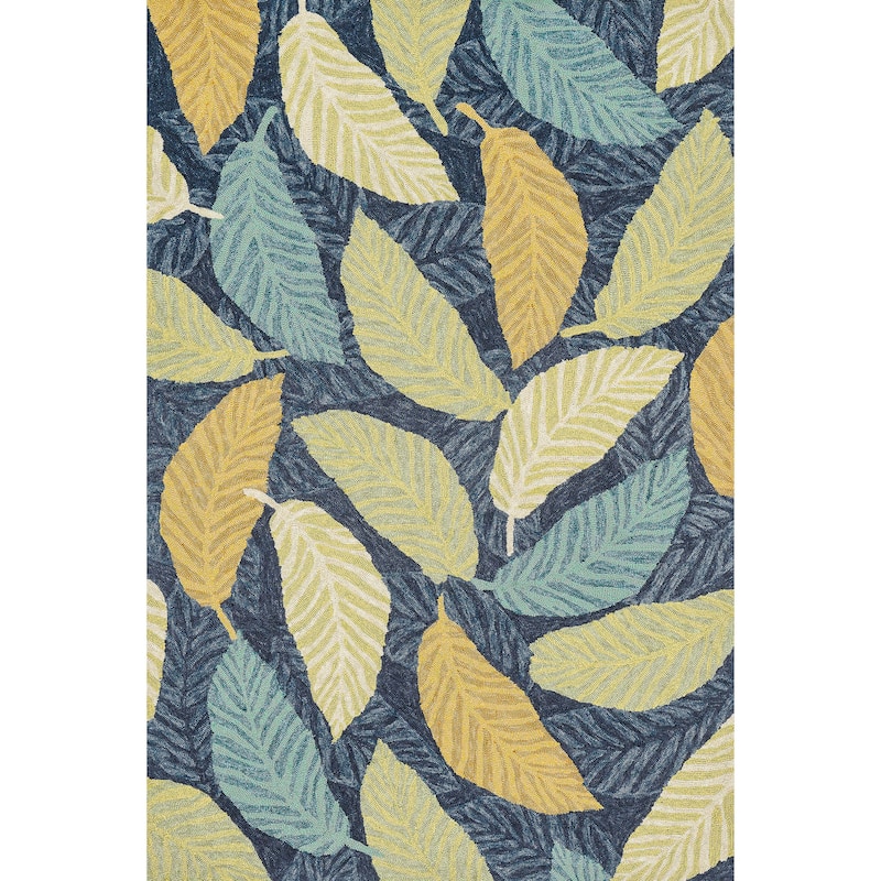 Indoor/ Outdoor Island Cove Brown/ Multi Rug