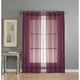 preview thumbnail 47 of 98, Window Elements Diamond Sheer Voile Extra Wide 90-inch Grommet Curtain Panel - 56 x 90 - 56 x 90