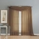 preview thumbnail 17 of 98, Window Elements Diamond Sheer Voile Extra Wide 90-inch Grommet Curtain Panel - 56 x 90 - 56 x 90