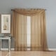 preview thumbnail 22 of 98, Window Elements Diamond Sheer Voile Extra Wide 90-inch Grommet Curtain Panel - 56 x 90 - 56 x 90