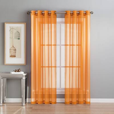 Buy Orange 90 Inches Curtains Drapes Online At Overstock Our