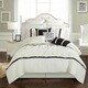 preview thumbnail 1 of 8, Chic Home 16-piece Legaspi White Bed In a Bag Comforter Set King