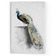 preview thumbnail 4 of 2, Golden Blue Peacock Feather II - Premium Gallery Wrapped Canvas