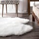 preview thumbnail 5 of 34, Brooklyn Rug Co Faux Flokati Sheepskin Soft and Plush Shag Area Rug