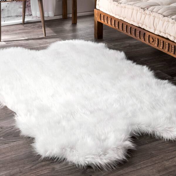 slide 2 of 36, Brooklyn Rug Co Faux Flokati Sheepskin Soft and Plush Shag Area Rug