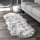 preview thumbnail 16 of 34, Brooklyn Rug Co Faux Flokati Sheepskin Soft and Plush Shag Area Rug