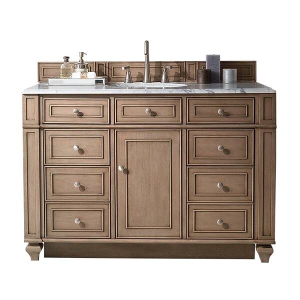 Shop Bristol 48 Inch White Washed Walnut Single Vanity Free