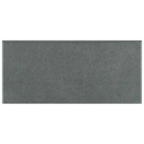 Somertile 3 5x7 75 Inch Thirties Black Ceramic Bullnose Floor 75 Inch Thirties Black Ceramic Bullnose