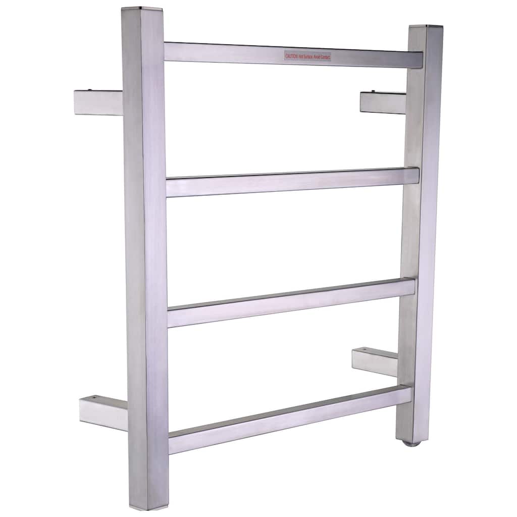 ANZZI Magnus 4-Bar Stainless Steel Wall Mounted Towel Warmer - Brushed Nickel