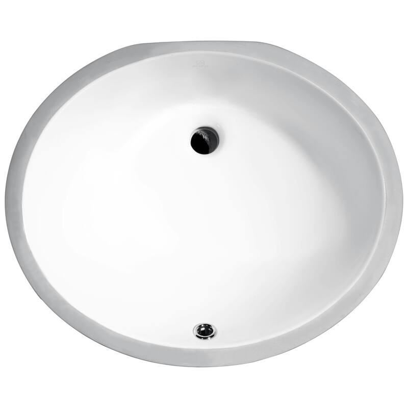 ANZZI Pegasus 18.25 in. Ceramic Undermount Sink Basin in White