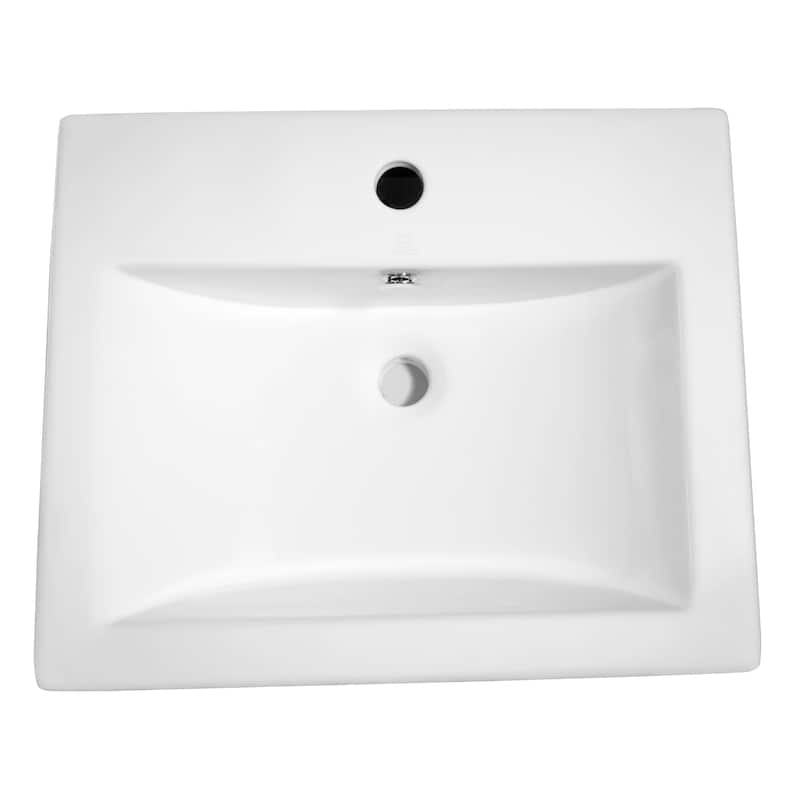 ANZZI Vitruvius Series Ceramic Vessel Sink in White