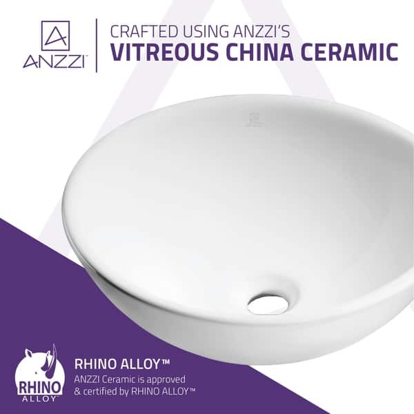 Deux Series Ceramic Vessel Sink in White Deux Series Ceramic Vessel Sink in White