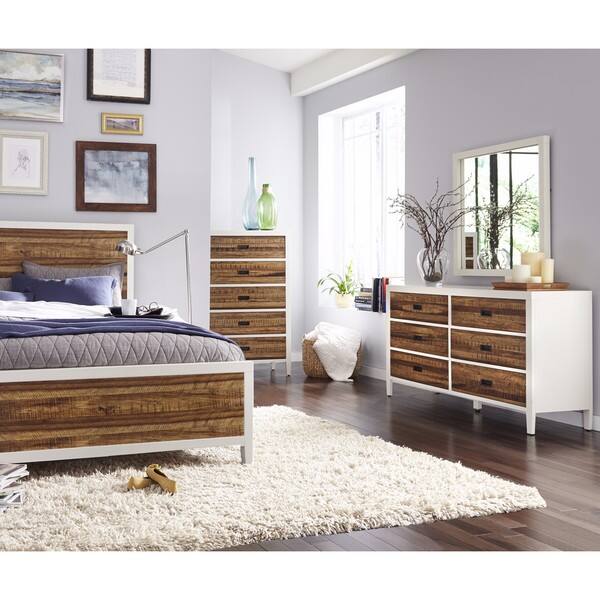 Montana White Lacquer And Natural Sengon 6 Drawer Montana White Lacquer And Natural Sengon 6 Drawer