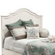 preview thumbnail 1 of 0, Millbrook Distressed Off-White Arched Panel Headboard by Panama Jack