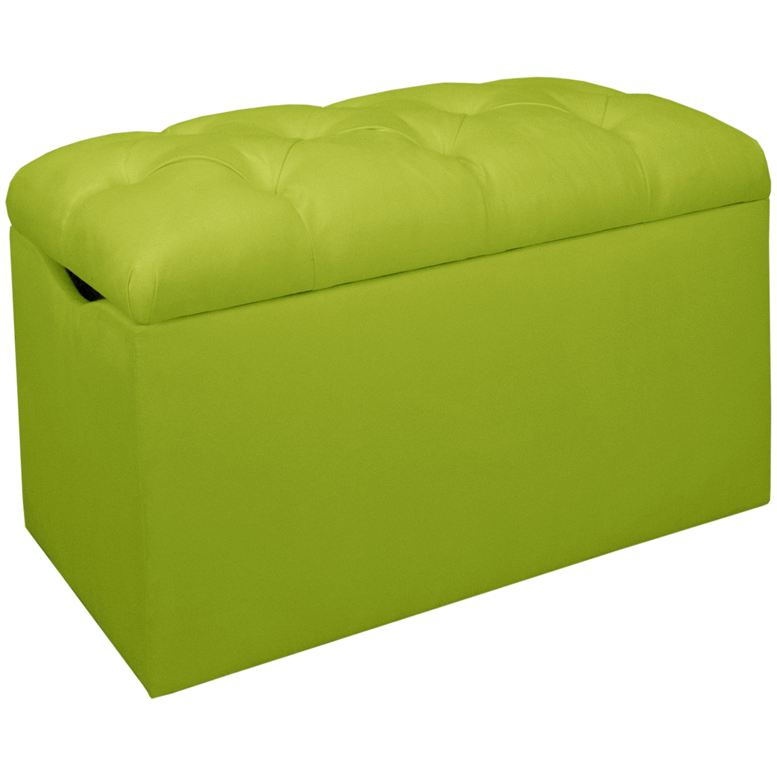 Skyline Furniture Tufted Storage Bench In Micro Suede EBay