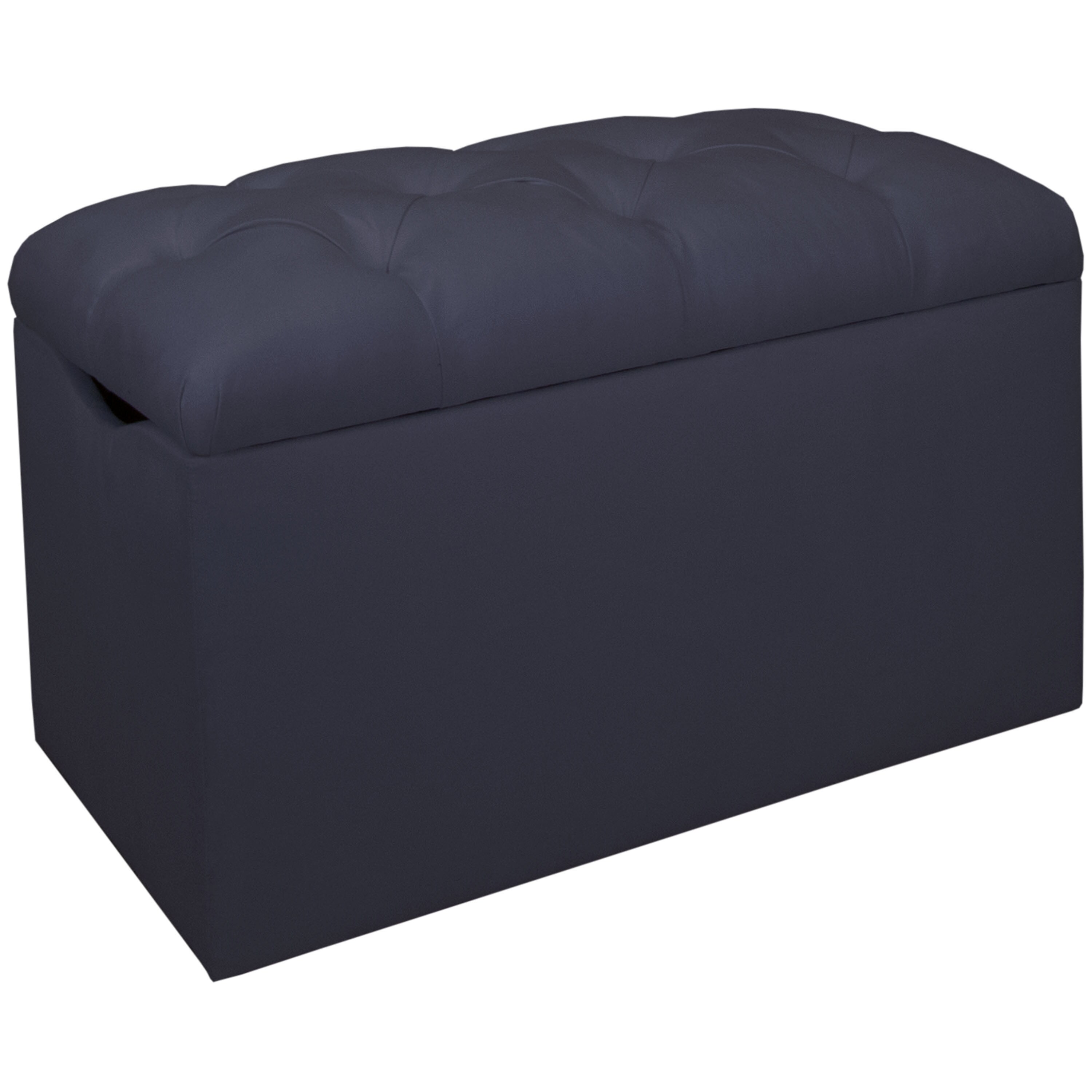 Skyline Furniture Tufted Storage Bench In Micro Suede EBay