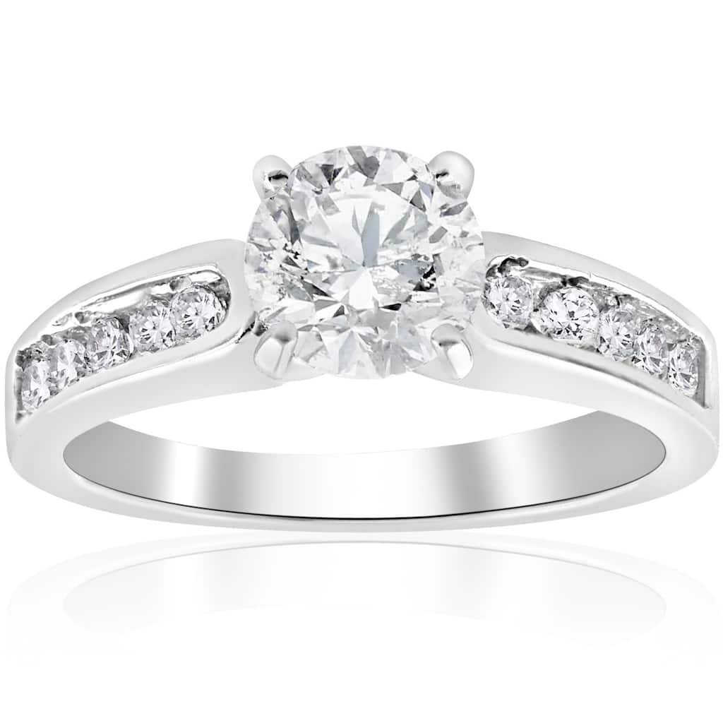 14k White Gold 1 ct TDW Diamond Engagement Ring