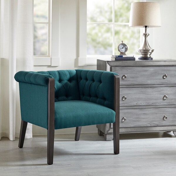 The Curated Nomad Renee Deep Teal Accent Chair Ships The Curated Nomad Renee Deep Teal Accent Chair Ships