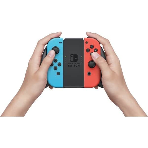 Nintendo Switch with Neon Blue and Neon Red Joy-Con - game console - black,  neon red, neon blue