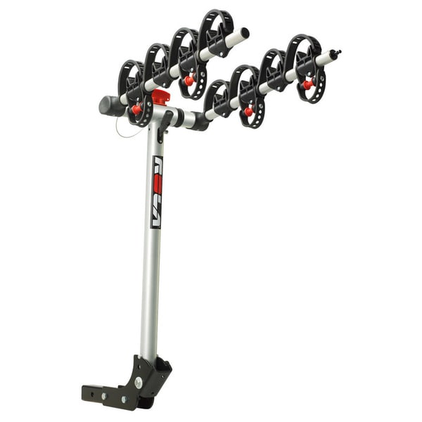 ROLA®, TX-104 Bike Carrier, 4 Bike, 2" Sq. Receiver Mount, Folding Dual Arm Rail Rack w/Tilt Function, w/Retractable Cable Lock