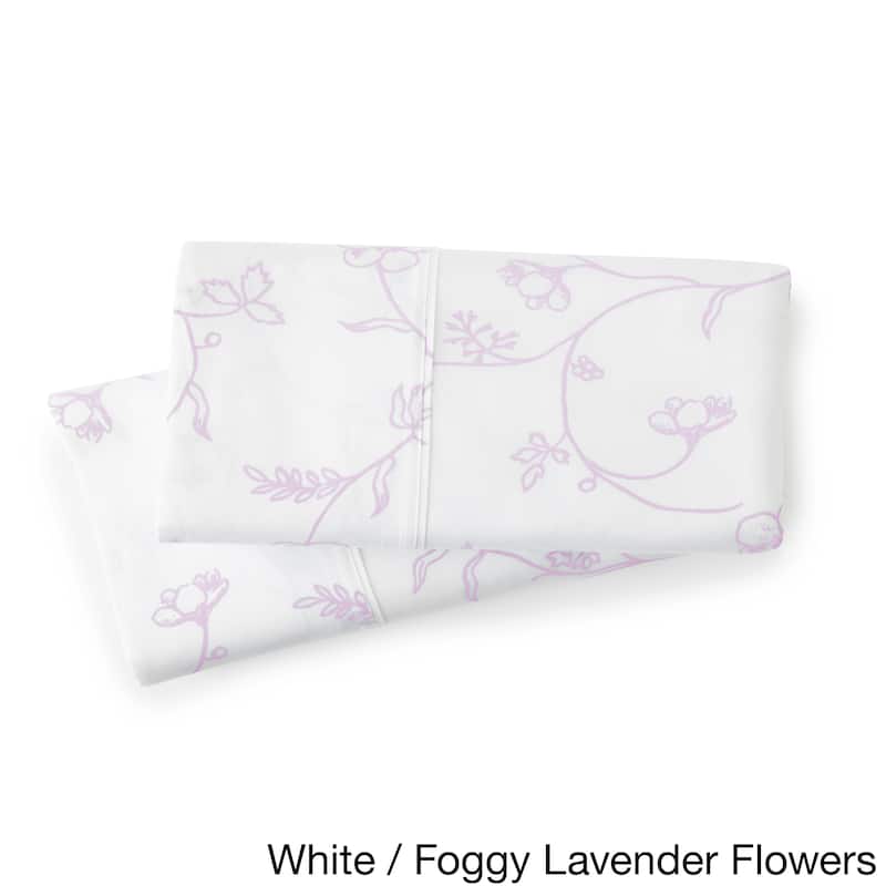 Boutique Chic Sweetbrier Cotton Sateen Pillowcases (Set of 2)