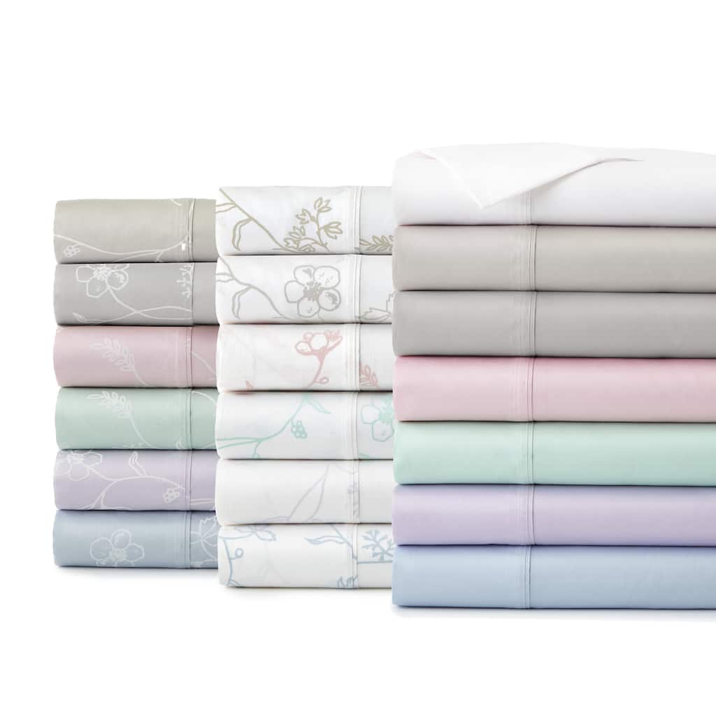 Boutique Chic Sweetbrier Cotton Sateen Pillowcases (Set of 2)