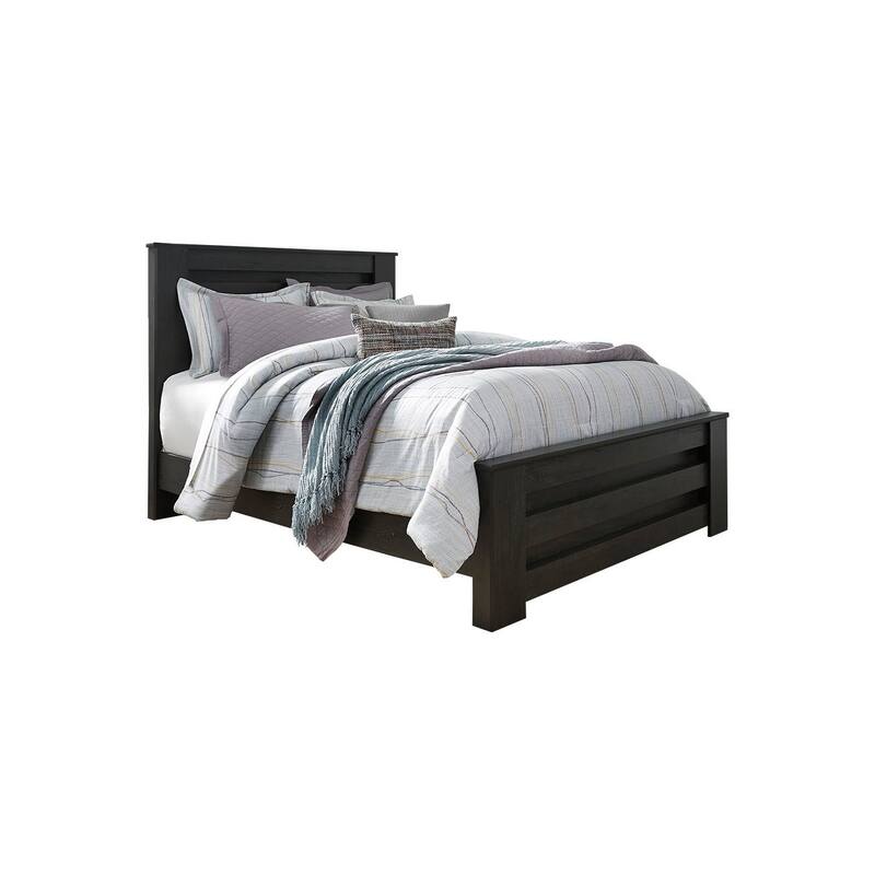 Brinxton Black Panel Bed